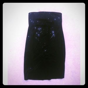 Strapless Mini Black Dress